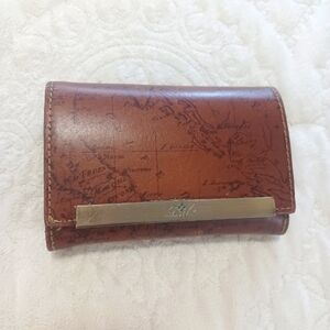 Patricia Nash Map Print Leather Wallet